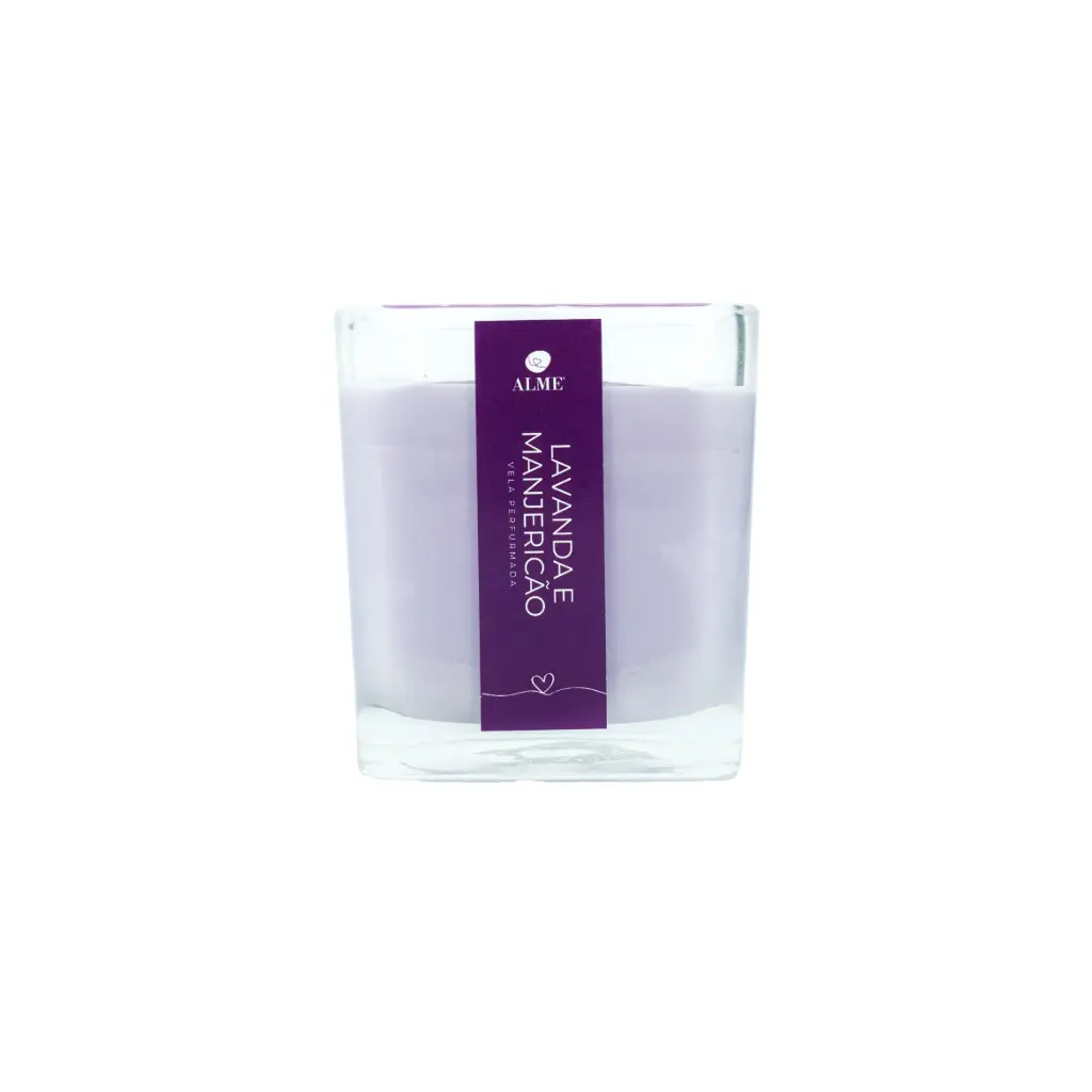 Vela Cera de Soja de Lavanda e Manjericão 450gr 