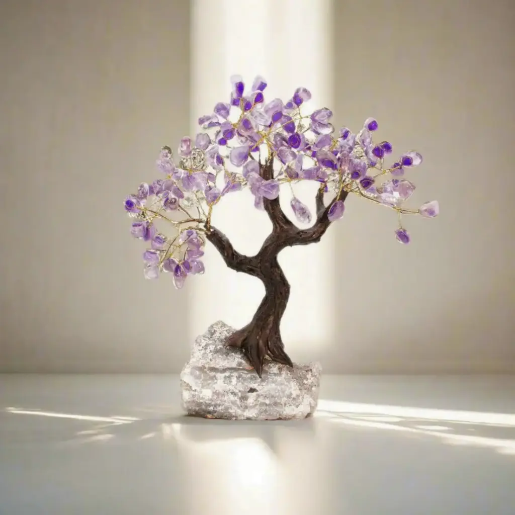 Árvore de Ametista com base em drusa 